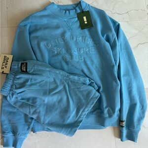 Daily Drills Malibu Crewneck Sweatshirt and sweatshorts NWT